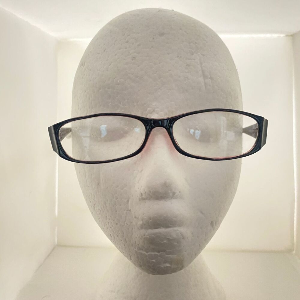 #5774 Envision Rectangular Pink and Black Eyeglass Frames Only 54-16-140